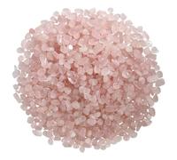 Chips de Cristal de Cuarzo Rosa de 500g, Piedra triturado Natural, Cristales curativos a Granel, Piedras Preciosas de Cristal triturado para Manualidades, Hermoso Paquete para Regalo