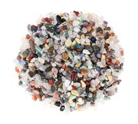 Chips de Cristal de Piedras Mixtas de 500g, Piedra triturado Natural, Cristales curativos a Granel, Piedras Preciosas de Cristal triturado para Manualidades, Hermoso Paquete para Regalo