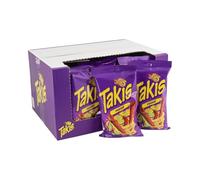 Chips de maíz Takis - 18 x 100 g - ¡Las chips picantes del momento en pack ahorro - ¡Especiadas! (Fuego)