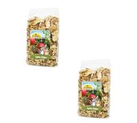 Chips de Manzana | Snack para roedores y Conejos Enanos | 2 x 80 g | JR Farm | Alimento simple | Para complementar la ración diaria | Secado suave | Paquete doble