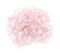 Chips de Piedra Caídos Triturada Cristal Natural Cuarzo Cristal Pequeño Pequeño Caída Piedras Preciosas 100 g Bolsos de Manojo(Rosa)