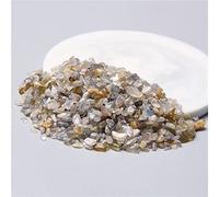 Chips de piedra de cuarzo de cristal natural de 3-5 mm sin perforar chips de minerales crudos, 2 labradorita, 100 g