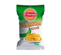 Chips de plátano macho con sal 250 g (pack de 2 unidades) Snack crujiente salado estilo latino Aperitivo para picoteo dips y guarniciones Origen Colombia