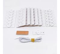 Chips de retroiluminación LED para TV con tecnología SMD, filtro de lente óptica, 50 unidades de 3 V 6 V con cable de 2 m, aluminio, se adapta a televisores de 32 a 65 pulgadas, brillo estable, fácil