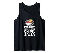 Chips Divertidos y Salsa Diciendo Que Estoy aquí para ello Camiseta sin Mangas