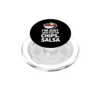Chips Divertidos y Salsa Diciendo Que Estoy aquí para ello PopSockets PopGrip para MagSafe