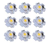 Chips Led Chips Led Aluminio 25 Uds 5V Chips Led 200Lm 1W Cuentas de Lámpara Led de Alta Potencia para Accesorios de Iluminación DIY (Blanco cálido)