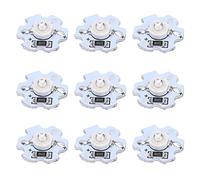 Chips LED de Alta Potencia de 1 W, Piezas de Iluminación de Aluminio de 200 LM para Accesorios de Iluminación de Bricolaje, Adecuados para Publicitaria, Semáforo, 25 Piezas de 5 V (luz