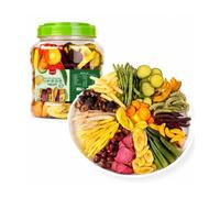 Chips Mixtas: Frutas, Verduras, 16 Variedades Liofilizadas, 500g | Sabores dulces y salados, piezas crujientes, texturas variadas para casa, oficina, viajes, picnic o compartir siempre