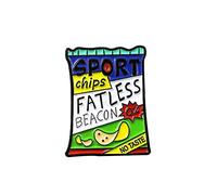 Chips Pack Broche English Letter Sport Fatless Beacon Badge Broche Broche Pin Joyería Novedad LanzadoHermosa y hábil.