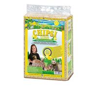Chipsi Lecho para Conejos de Limón Aglomerante (60 L). Lecho Higiénico para Roedores, Hamsters, Cobayas Cítrico con Materiales Naturales Biodegradables, Ecológicos.