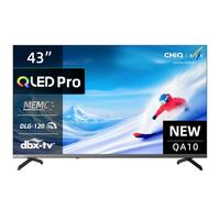CHiQ 43QA10 Smart TV 43 Pulgadas (109 cm) 4K Ultra HD QLED,con Google TV Inteligente,HDR10, VRR y ALLM,Diseño Ultra Delgado Sin Marco Metálico,Audio Dolby,Triple Sintonizador (DVB-C/T/T2/S/S2)
