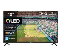 CHiQ L40QG7V TV QLED de 40 Pulgadas con HDR 10, diseño sin Bordes, Google TV, Asistente de Google, Chromecast Integrado, HDR 10 y HLG, Wi-Fi de Doble Banda (2,4/5 GHz), DBX-TV, 2024