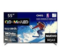 CHiQ M55QA9 55 Pulgadas (139 cm) TV Smart 4K Mini QLED TV, 60Hz MEMC & Local Dimming,Dolby Vision & Atmos,DLG 120Hz* (Mejorado por Software),HDR10