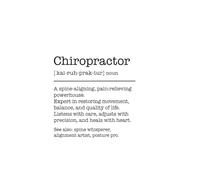 Chiropractor Definition Notebook: Funny Gift for Chiropractors - 120-Page Lined Journal with Personal Message Page - Appreciation Gift for Back Crackers & Spine Experts - 6 x 9 Inches