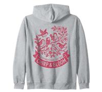 Chirp & Bloom Friendly Flock EST 1973 Birdwatching Floral Sudadera con Capucha