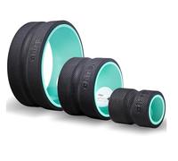 Chirp Wheel Foam Roller - Targeted Back Foam Roller for Neck and Back Pain Relief - Back Massager, Round Trigger Point Design - High Density Exercise and Physical Therapy Tool - 3 Pack (4", 6", 10")