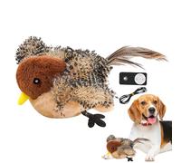Chirping Bird Cat Toy, Flapping Wings Plush Cat Toy, USB Rechargeable Bird Toy for Cats, Interactive Cat Toy with Remote Control, Stimulate Hunting Instincts Cat Toy, Cat Toy with Chirping Sound