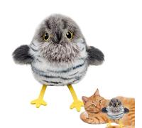 Chirping Bird Cat Toy, Interactive Flapping Wing Toy, 5.51x5.12x3.94 Inches Touch Activated Pet Supply, Engaging Hunting Training & Bonding Playtime for Cats at Home Travel and Garden Entertainment