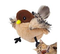 Chirping Bird Cat Toy, Touch Activated Cat Toy, Interactive Cat Exercise Toy, Cat Toy with Sound, Feather Cat Toy, Automatic Cat Toy, Cat Toy, Cat Toy for Boredom, Indoor Cat Play Toy