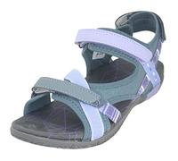 CHIRUCA Polinesia05 - Sandalias Trekking Mujer con Velcros Gris y Lilas - 40, Metálico