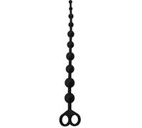 Chisa Cadena Anal 30.8 X 2.4 Cm Silicona Negro - 68 gr