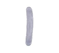 Chisa Dildo Doble Hi-Rubber 32.5 Cm Transparente - 200 gr