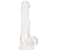 Chisa Dildo Hi-Rubber 19.5 X 3.3 Cm Transparente - 200 gr