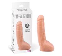 Chisa Dildo Spread Me N1 T-Skin 20.5 x 4.2 cm Natural - 150 gr