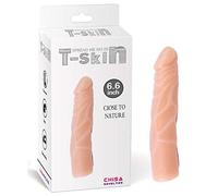 Chisa Dildo Spread Me N5 T-Skin 17.7 x 3.3 cm Natural - 200 gr