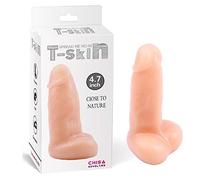 Chisa Dildo Spread Me N8 T-Skin 12 x 3.5 cm Natural - 200 gr