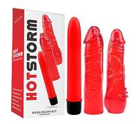 Chisa Kit Dildo y Vibrador Hers Rojo - 150 gr