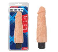 Chisa Vibrador Hi-Rubber 23.5 x 5.5 cm Natural - 200 gr