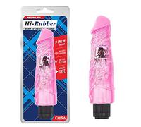 Chisa Vibrador Hi-Rubber 23.5 x 5.5 cm Rosa - 200 gr