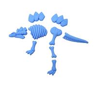 CHISHAYA Jugar molde de arena de dinosaurios esqueleto, moldes de arena, rompecabezas para niños, juguetes de playa, moldes para educativos, serie de verano, cubo de plástico regalo para niños y niñas