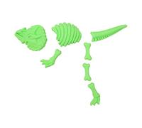 CHISHAYA Jugar molde de arena de dinosaurios esqueleto, moldes de arena, rompecabezas para niños, juguetes de playa, moldes para educativos, serie de verano, cubo de plástico regalo para niños y niñas