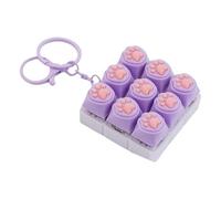 CHISHAYA Teclado Squishi de juguete antiestrés, clicker para escuela, viajes, ansiedad, llavero regalo pelota de estrés, juguete Squishi FidgetToys (tamaño único)