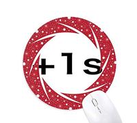 Chiste Chino Extender life1 Segundo Wheel Mouse Pad de Goma roja Redonda