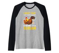 Chiste Divertida sobre Pedos I Don't Fart I Just Whisper In My Pants Camiseta Manga Raglan