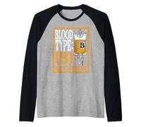 Chiste Divertido sobre el Bourbon, los Grupos sanguíneos Camiseta Manga Raglan