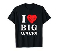 Chiste Divertido Surfista Que Amo (Am Scared of) Big Waves Surf Humor Camiseta
