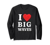Chiste Divertido Surfista Que Amo (Am Scared of) Big Waves Surf Humor Manga Larga