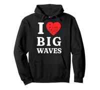 Chiste Divertido Surfista Que Amo (Am Scared of) Big Waves Surf Humor Sudadera con Capucha