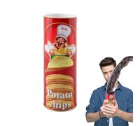 Chistes Del 1 de Abril - Bocadillos Creativos Basados En Papas Fritas, Juguete De Primavera | Juguetes De Bromas De Halloween, Relleno Con Latas De Mordaza, Ideal Para Iluminar Sus Fiestas Del 1 De