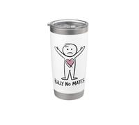 Chistes divertidos Billy No Mates Broma Humor sarcástico Vaso térmico de acero inoxidable de doble pared