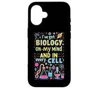 Chistes divertidos de biología Materia escolar Biólogo Profesor de ciencias Carcasa para iPhone 16