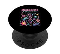Chistes divertidos de biología Materia escolar Biólogo Profesor de ciencias PopSockets PopGrip Adhesivo