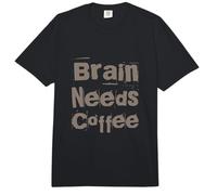 Chistes Divertidos de café Citas Divertidas de Trabajo Divertido Cerebro Necesita café Comfort Colors Adult Heavyweight T-Shirt