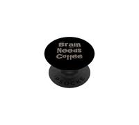 Chistes Divertidos de café Citas Divertidas de Trabajo Divertido Cerebro Necesita café PopSockets PopGrip Adhesivo
