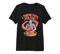Chistes Divertidos de cerámica para Mujeres Camiseta Premium